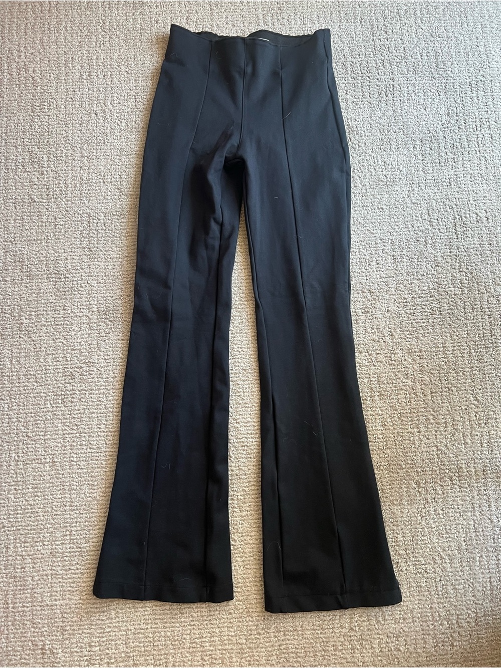 Abercrombie & Fitch Black High-Rise Flare Pants